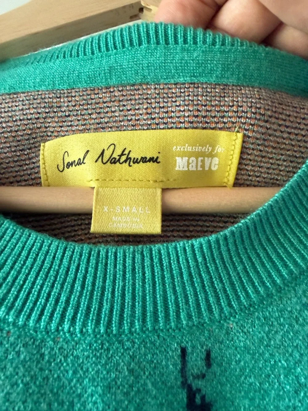 The Camryn Cropped Crewneck Sweater by Maeve - Picture 6 of 8